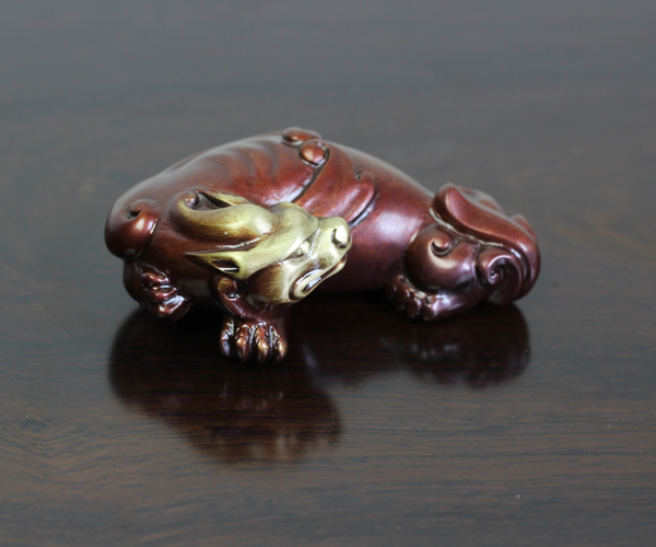 雅安眾象雕塑銅熱著色藝術品之貔貅